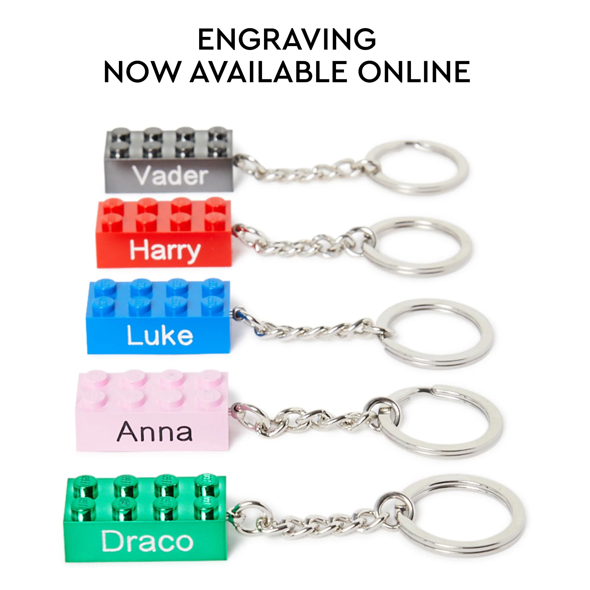 LEGO® Keyring 2x4 Stud – Red - Image 3