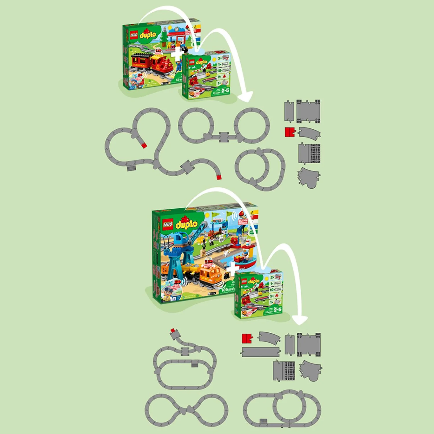 LEGO® DUPLO™ Train Tracks - Image 7